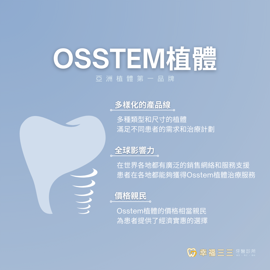 Osstem植體簡介，最完整介紹看本篇