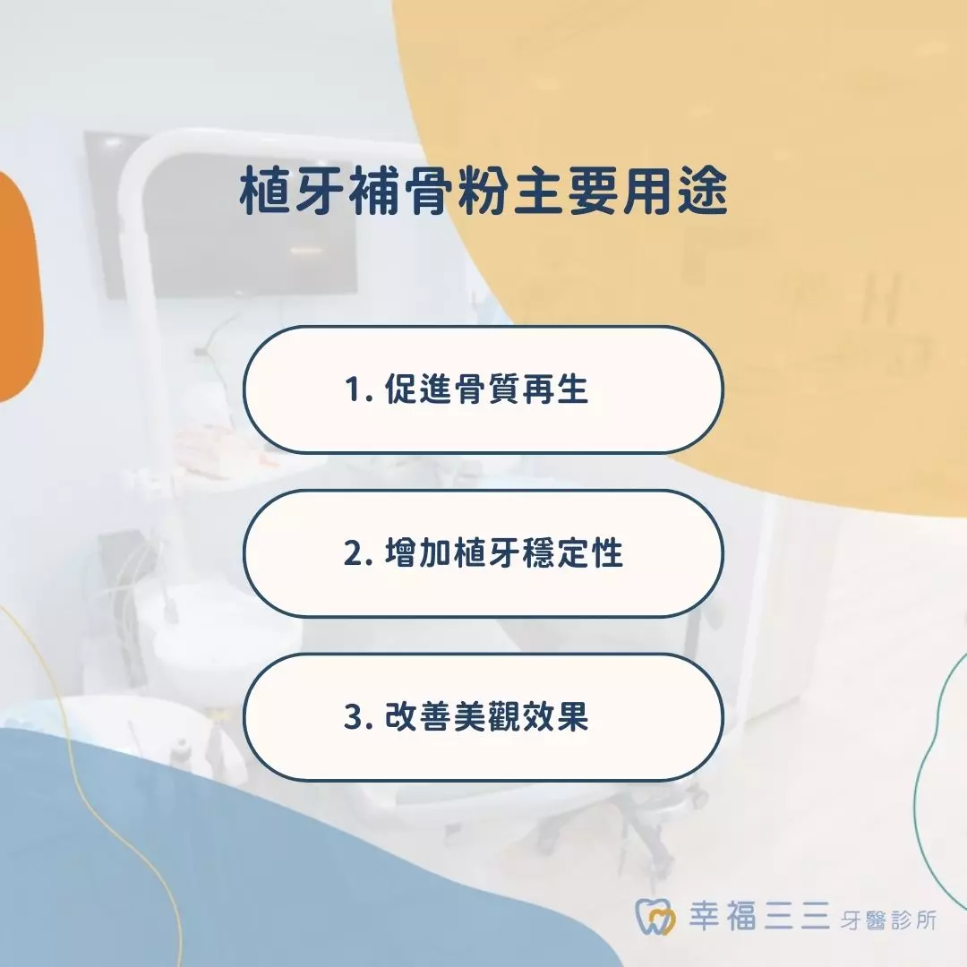 植牙補骨粉主要用途