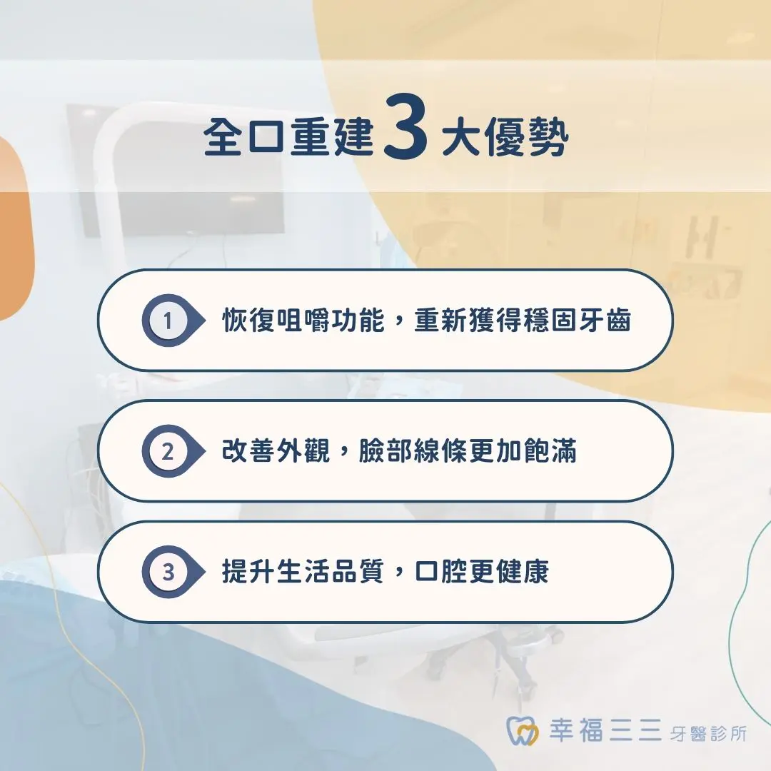 全口重建三大優勢